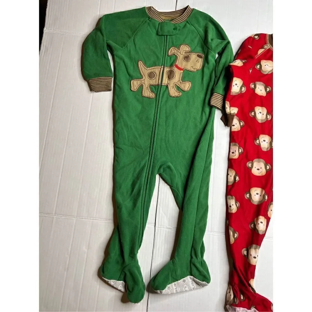 Set of 2 Carters super-comfy size 18 months footed pajamas